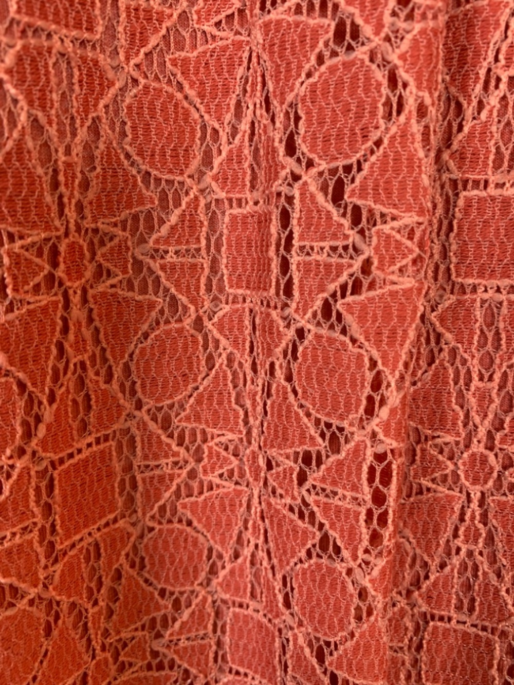 LOGO Lounge Lori Goldstein Womens Zip Up Sweatshirt Size 2X Red Lace Overlay - Picture 10 of 14